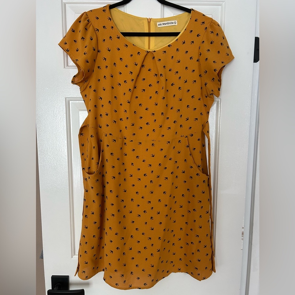 sm wardrobe Lined Cap Sleeve Mini Dress